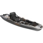 Pelican Catch Mode 110 Fishing Kayak - Premium Angler Kayak with Lawnchair seat, Granite - 10.5 Ft.