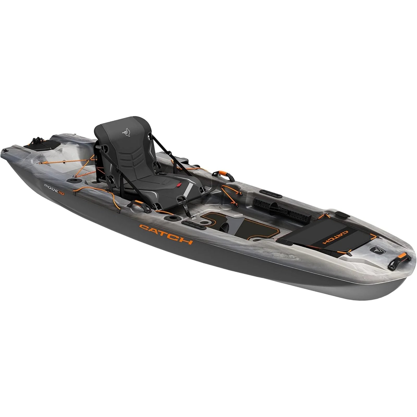 Pelican-Catch-Mode-110-Fishing-Kayak-Granite-10.5-Ft-1-1920x1920 Pelican Catch Mode 110 Fishing Kayak - Premium Angler Kayak with Lawnchair seat, Granite - 10.5 Ft. - Image 1