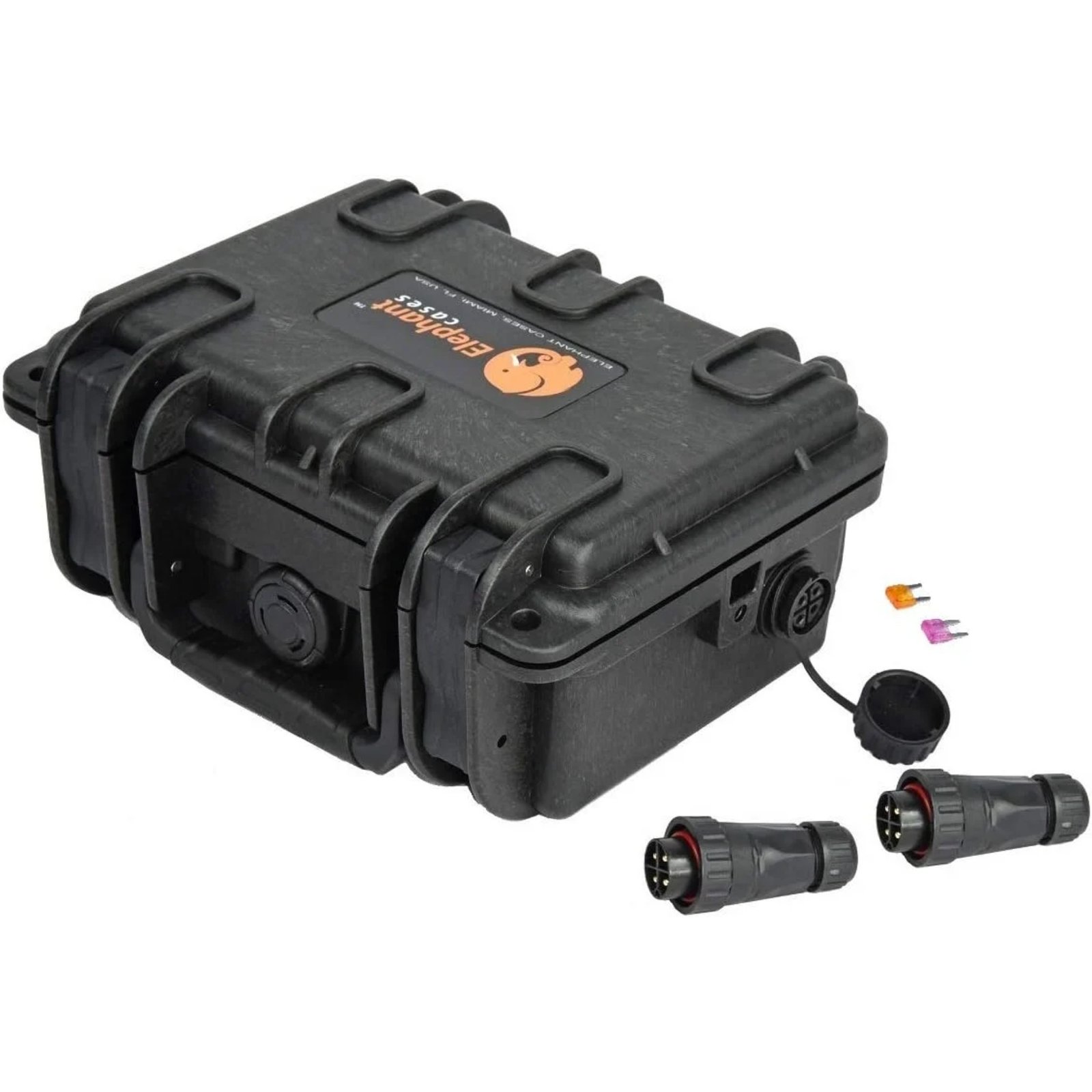 elephant-b095s4-battery-box-1-1920x1920 Elephant B095S4 Kayak Battery Box Waterproof Battery Enclosure for Powering GPS, Fish Finders, Led Lights, Aerator Pump (4 pin Single) - Image 1