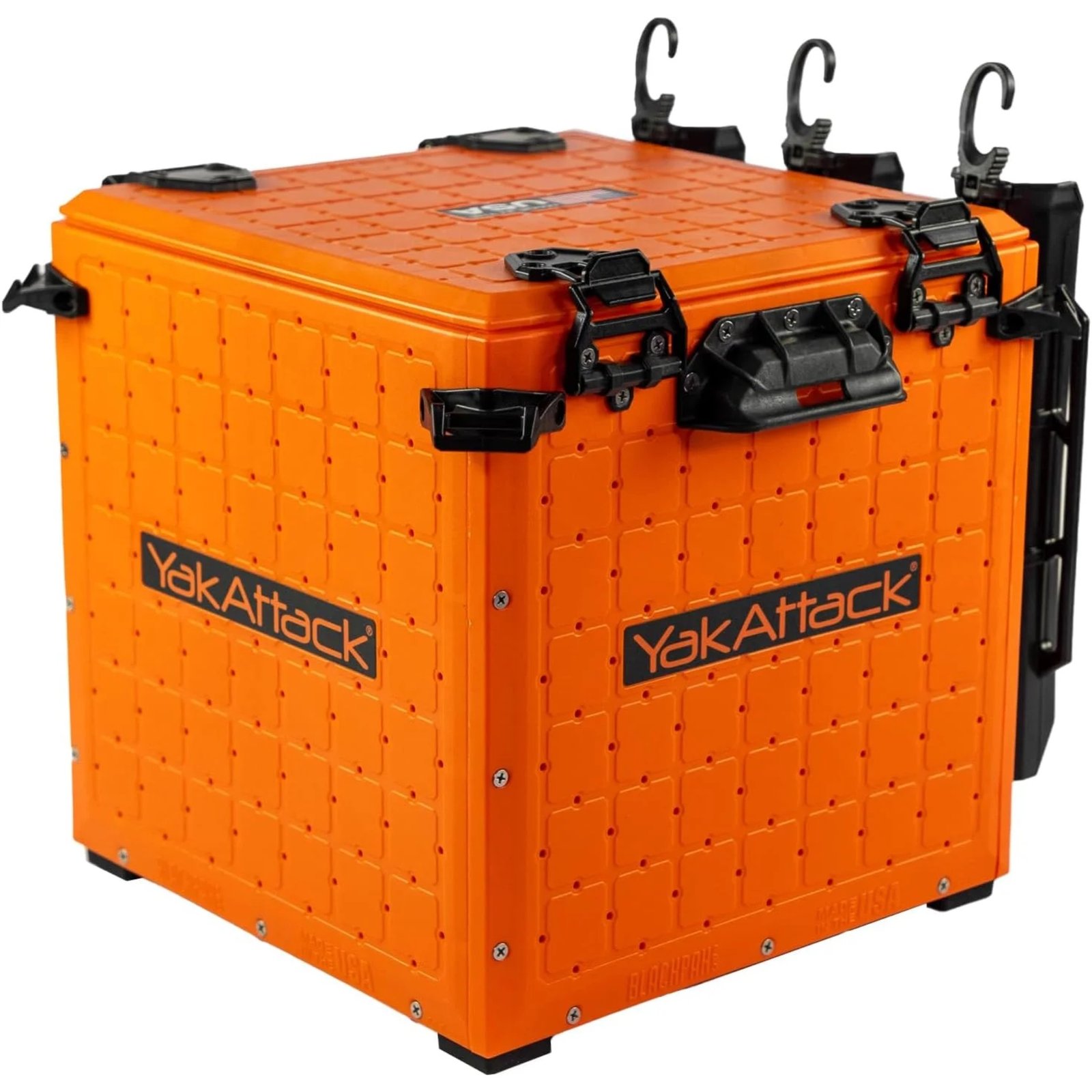 yakattack-blackpak-pro-13x13-orange-1-1920x1920 YakAttack BlackPak Pro 13" x 13" Fishing Crate with 3 Rod Holders - Orange | Compact Tackle Storage Box & Gear Organizer for Kayaks | Lightweight, Durable & Customizable Marine Accessory | Made in USA - Image 1