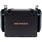 YakAttack BlackPak Pro 16" x 16" Kayak Fishing Crate with 6 Rod Holders - Black | Tackle Storage Box & Fishing Gear Organizer | Lightweight, Durable & Customizable Kayak Fishing Accessory