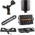 YakAttack Kayak Fishing Starter Pack Bundle | Complete Kayak Accessories Kit with Omega Rod Holder, GridLoc MightyMount XL, TracPak Storage System, Paddle Holder & Cup Holder | Made in USA